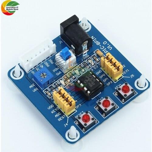 Ziqqucu PIC12F675 Development Board Learning Board Breadboard for Arduino with USB Cable