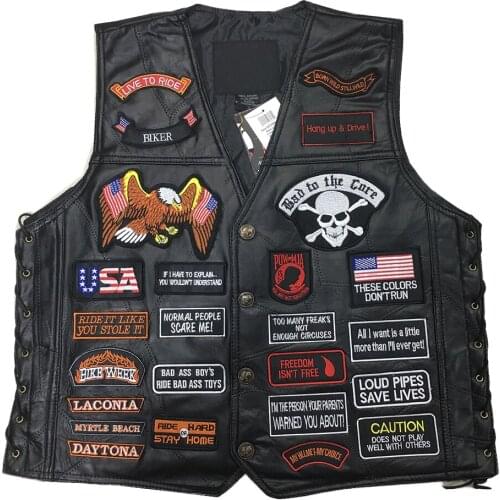 Motorcycle Jacket Motos Biker Ceket Authentic Leather Vest Mens Chaqueta Motoqueiro Punk Retro Jaqueta Casual Moto Vest Clothing