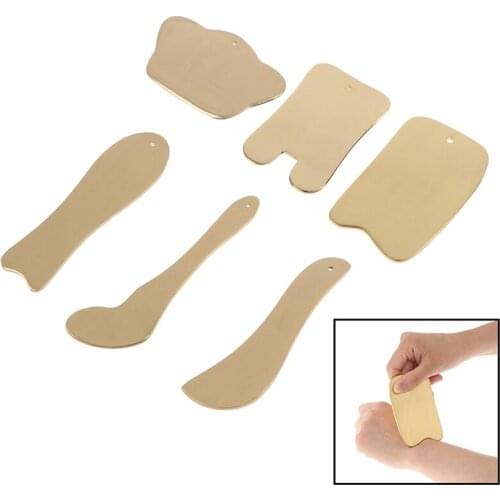 Guasha Beauty SPA Kit For Face Neck Back Body Acupuncture Pressure Therapy Traditional Copper Acupuncture Massage Tool