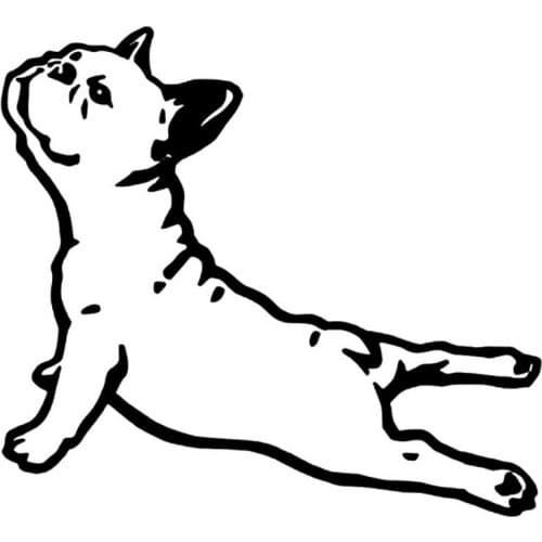 LLY-1457 Bulldog Animal Sticker Pet Dog Fashion Decoration Decal PVC Auto Waterproof Sunscreen Self-adhesive Decals Stickers