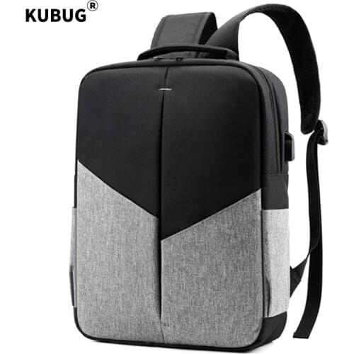 New KUBUG Business Laptop Backpacks Fashion Youth College School Bag Casual Travel Schoolbag USB Charging Computer Backpack