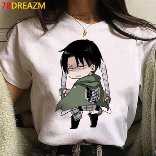 Attack on Titan summer top t-shirt men harajuku kawaii grunge plus size harajuku white t shirt clothes aesthetic couple clothes