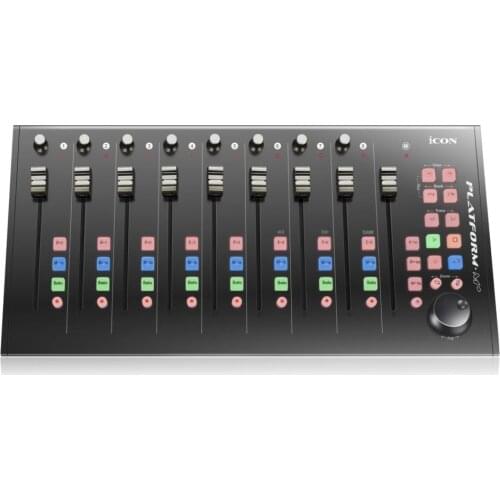 ICON Platform M+ MIDI/AUDIO Controller With Motorized Faders, USB MIDI Controller Digital Mixer For Live Mixing