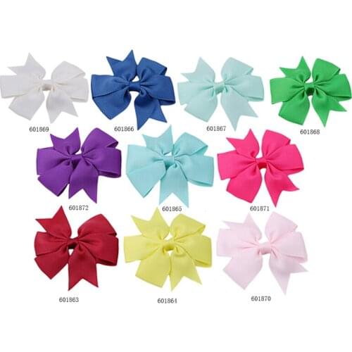 Children Headband 5 Pcs/Pack Diy Jewelry Rib Dovetail Ribbon Bow Baby Girls Hair Barrette Clips Accessories Hairpin Headwear