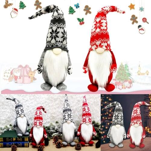 Christmas Faceless Plush Doll Ornaments Cute Xmas Gnomes Dolls Xmas Tree Decor Pendants Home Festival Party Gifts Decorations
