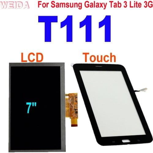 LCD Replacement 7" For Samsung Galaxy Tab 3 Lite 3G SM-T111 T111 LCD Display Touch Screen Separately LCD BA070WS1-400 T111 Touch