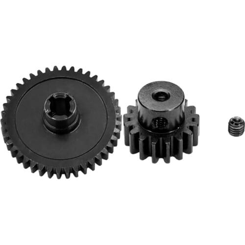 Steel Metal 38T Diff Main Gear& 17T Motor Pinion Gear Spare Parts for WLtoys 1/18 RC Car A959 A949 A969 A979 K929