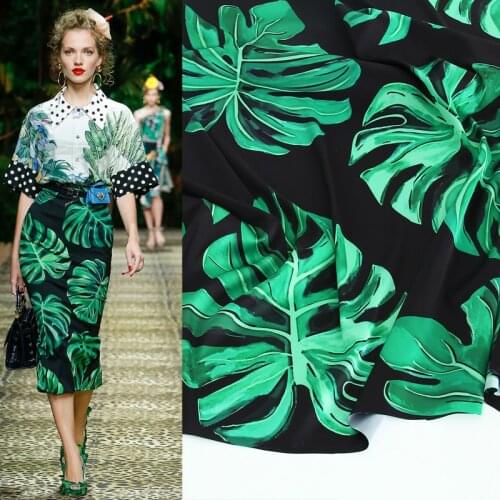 50x125cm Printed Stretch Satin Polyester Fabric Cloth Material Factory Custom Brand Soft Dress Sewing Children Clothing Fabric