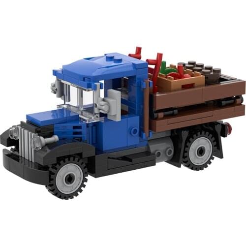 Building Blocks C3931 Farm Delivery Farmer Truck Retro Idea Nostalgic Engineering CarAssemble Vehicle Toy Bricks Model Best Gift