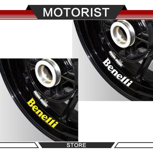 For Benelli all high quality Motorcycle Wheel Reflective Rim Motorcycle logo decal Sticker Decal