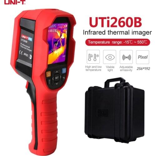 UNI-T UTI260B Industrial Infrared Thermal Imager -15~550°C Thermal Imaging Camera Handheld USB Infrared Thermometer 256*192