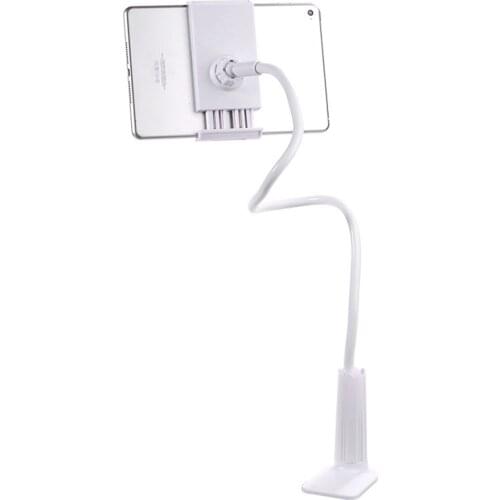 SOONHUA Universal Phone Holder Flexible Clip-On Bedside Table Mount Stand Holders 360 Degree Rotation For Mobile Phone Tablets