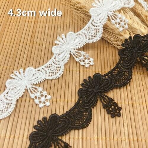 Butterfly Pattern Water Soluble Embroidery Lace Ribbon Diy Belt Necklace Hat Wallet Decorative Skirt Hem Tassel Trim Accessories