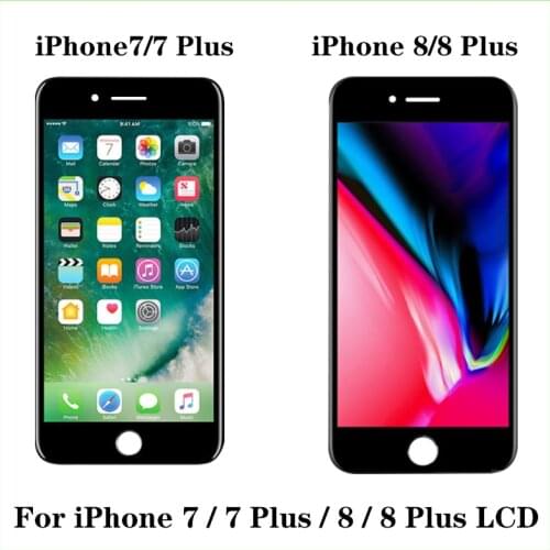 Grade AAA+++ Screen Replacement for iPhone 7 7 Plus With 3D Touch Digitizer Assembly LCD for iphone 8 8 Plus Lens Pantalla