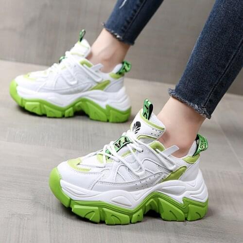 Ins Hot New Chunky Women Sneakers Wedges Platform Shoes Woman 2021 Fashion Casual Brand Sneakers Womens Vulcanized Shoes