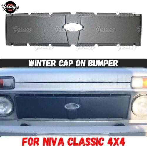 Winter caps for Lada Niva 4X4 1995- on radiator grill ABS plastic guard function accessories cover protective car styling tuning