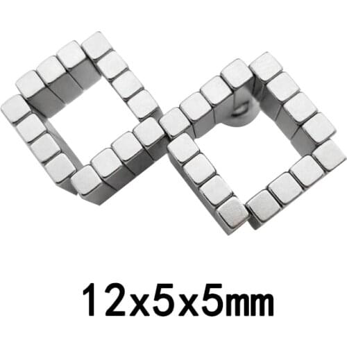 10/20/30pcs Block Powerful Magnet sheet N35 Super Stong Neodymium Magnet 12x5x5mm NdFeB Permanent Magnet 12*5*5mm