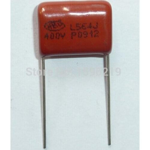 100pcs CBB capacitor 564 400V 564J 0.56uF 560nF P15 CL21 Metallized Polypropylene Film Capacitor
