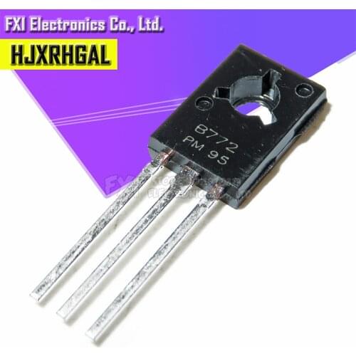 20PCS B772 2SB772 TO126 3A / 40V PNP TO-126 low transistors New original
