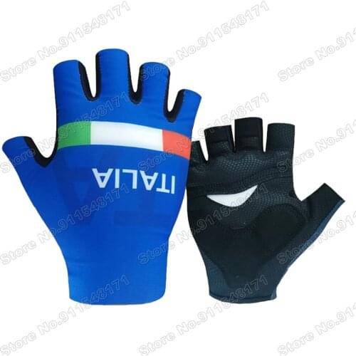 2021 Cycling Gloves ITLIA Team Men Summer Bicycle Gel Half Finger Gloves One Pair Size M-XL Guante Ciclismo Gant cyclisme