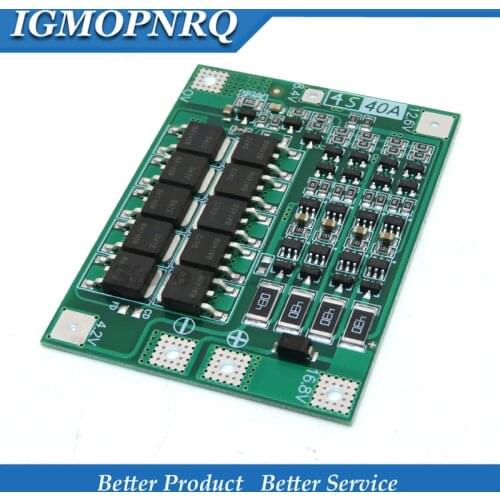 4S 40A Li-ion Lithium Battery 18650 Charger PCB BMS Protection Board with Balance For Drill Motor 14.8V 16.8V Lipo Cell Module
