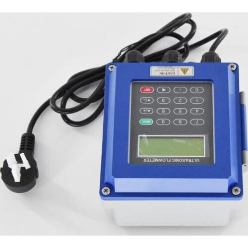 Digital Ultrasonic liquid flowmeters TUF-2000B with TS-2 Transducer DN15mm-100mm wall mounted type IP67 protection Flow Meter