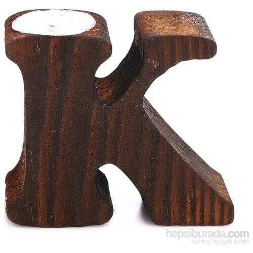 Dessen Wood Decorative K Letter candle holder candle and candlestick свеча и подсвечник vela y candelero