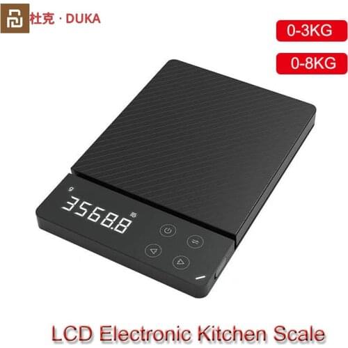 Youpin ATuMan DUKA ES1 0-3KG/8KG Household LCD Digital Electronic Scale Multi-function HD Backlit Electronic Food Scales