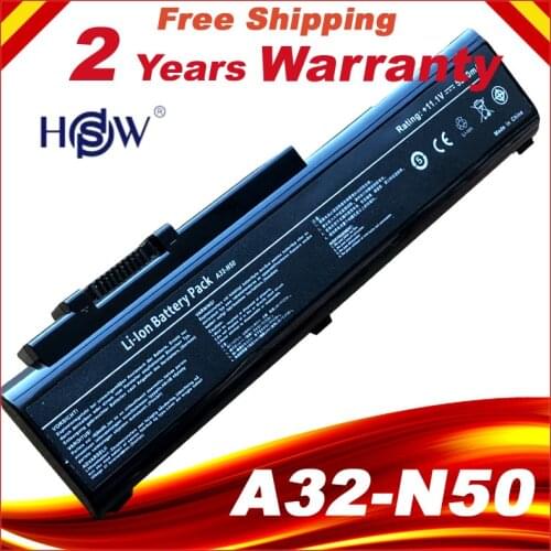 Laptop Battery For Asus N50 N50V A32-N50 A33-N50 N51-Vf N51A N51S N51TP N51V A32-N50 A33-N50 90-NQY1B2000Y