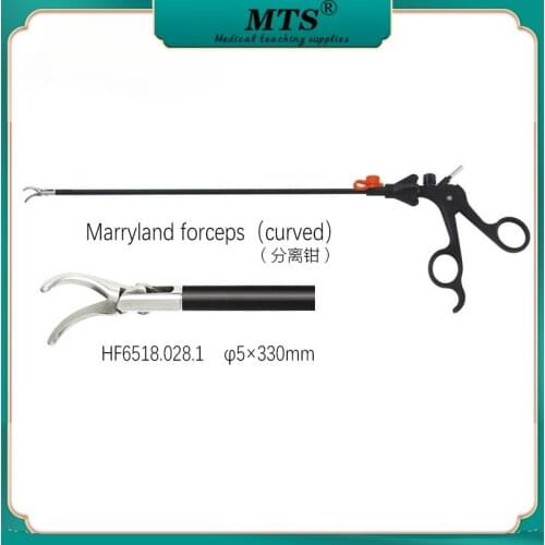 Endoscopic Surgery Medical Instruments Marryland forceps curved head Laparoscopic tainless steel Surgical Separating forceps