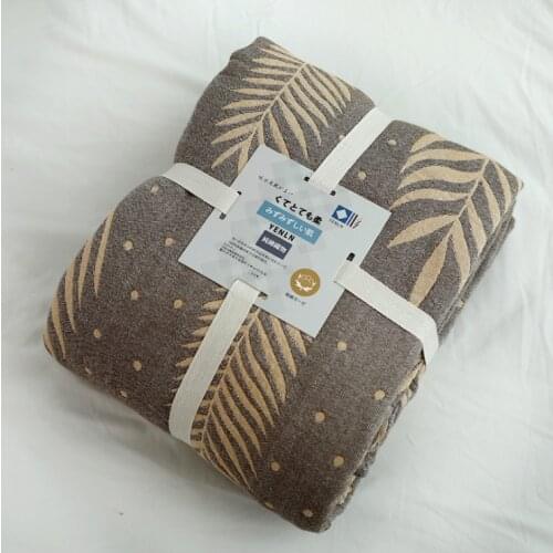 Cotton Gauze Muslin Throw Blanket For Bed Sofa Summer Air Conditioning Bedspread For Adults Dropshipping