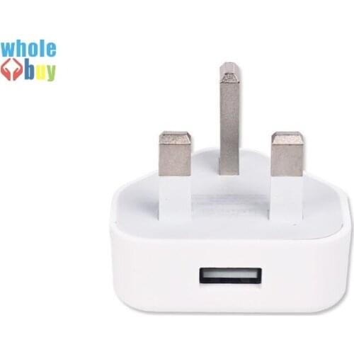 Good quality OEM TOP White UK Plug USB Charger AC Wall charger usb Power Adapter Charger for iPhone freeshipping 300pcs/lot