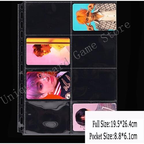 20PCS A4 B5 6.1*8.8CM Pockets soft Photo Album cards page for board game card holder protection for collection album dust-proof