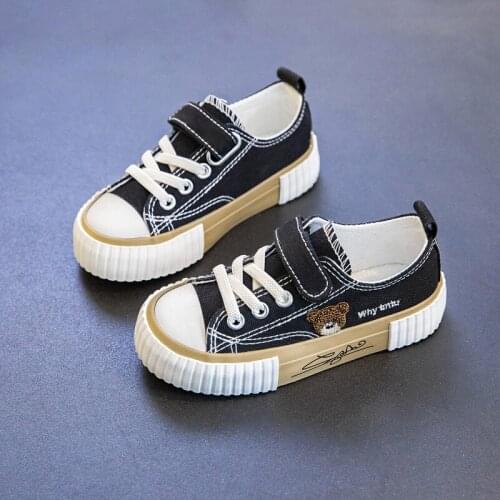 2021 Ins New Spring Children Canvas Shoes Bys Girls Basic Sneakers Children Fashion Shoes Size 24-37 Sneakers