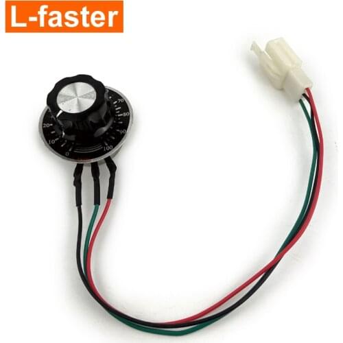 L-faster Customized Potentiometer Throttle Accelerator For Electric Bike Controller Compatible With Brushed And Brushless Both