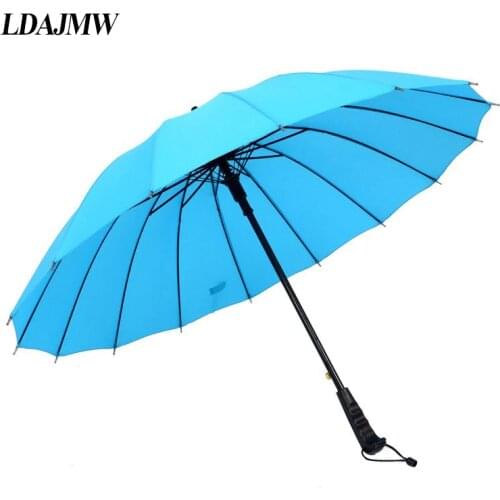 LDAJMW High Quality 16 Bone Straight Handle Umbrella Color Rainbow Umbrella Multicolor Optional Automatic Umbrella For Women