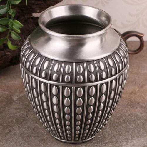 Metal Retro Vase Creative Simple Living Room Crafts Decoration Home Decoration Gifts