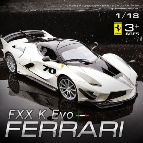 Bburago 1:18 FERRARI FXX K EVO simulation alloy car model Collect gifts toy