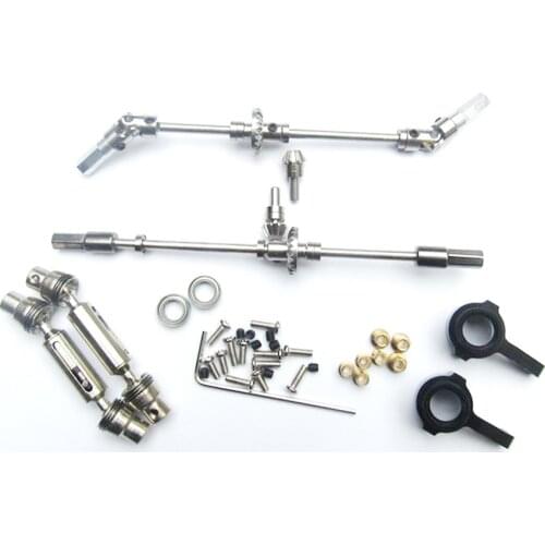 For MN 1:12 D90 D91 RC Car Upgrade Metal Universal Joint Steering Drive Shaft & for WPL B14 B24 B16 C14 C24 B36 RC Car Parts