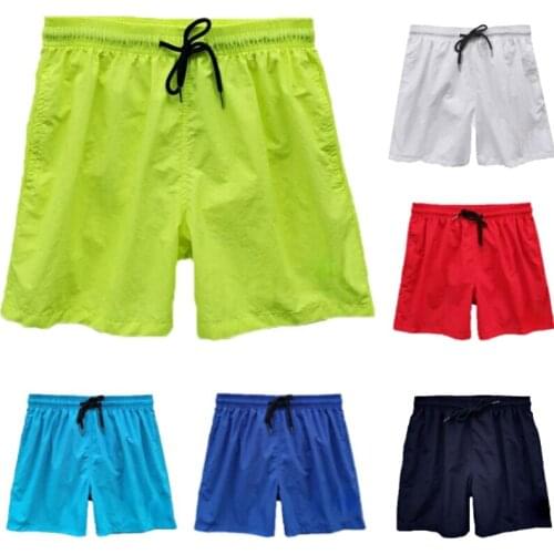 Men beach short shorts mens loose beach pants summer large size mens quick-drying inner net swimming casual three-point pants