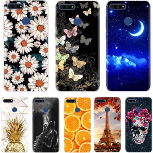 Soft Silicone Case For Huawei Y6 Prime 2018 5.7" Case ATU-L21 Soft Silicon TPU Phone Back Case For Huawei Y6 Prime 2018 Cover