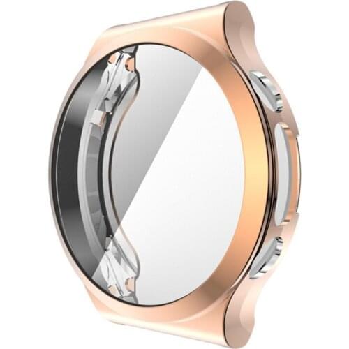 TPU Soft Full Screen Glass Protector Case Shell Edge Frame For Huawei-Watch GT 2 Pro ECG Strap Band GT2 pro Protective