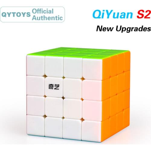 QiYi New QiYuan S2 W 4x4x4 Magic Cube MoFangGe Upgraded 4x4 Speed Cube Twisty Puzzle Educational Toys For Children