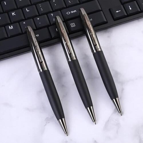 Luxury Brand Metal 626 Ballpoint Pen Gun Gray Matte Black Rubber Signature Stationery Office School Supplies Ink Pens New