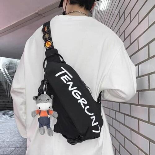 Messenger bag mens sports small backpack casual small cross bag female student Japanese shoulder bag wild chest bag male