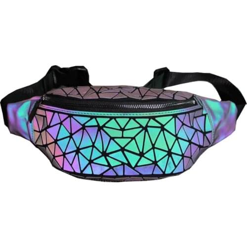 Luminous Waist Bags Women Bao Designer Fanny Pack Fashion Money Belt Phone Bag Fashion Leisure Party Chest Bag