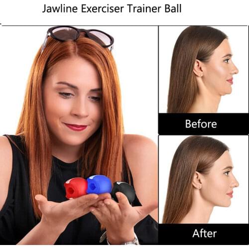 Chew Ball Training Jaw Exerciser Double Chin Reducer Face Masseter Mouth Jawline Jaw Muscle Exerciser Chew Bite Breaker Training