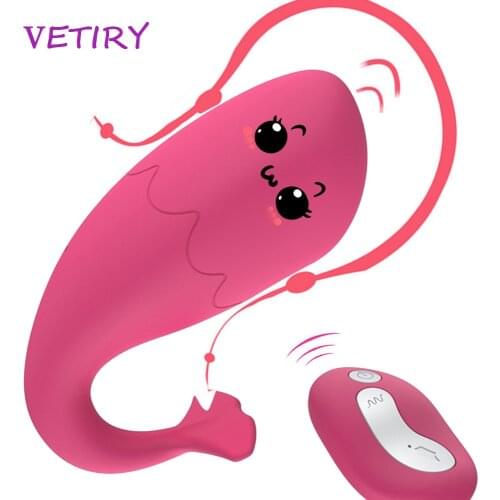 VETIRY Silicone Monster Vibrator Vagina G-spot Massage 10 Frequency Sex Toys for Women Wireless Remote Control Vibrator
