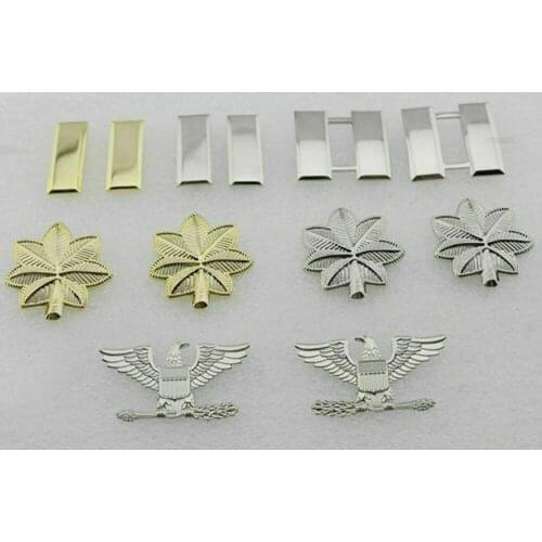 US Army OfficerS Rank Insignia Pin Badge Collar Full Set Outdoors Military armyshop2008