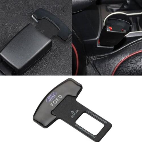 1/2Pcs Metal Car Interior Seat Belt Clip Safety Belt Plug For Ford focus 2 3 mk2 mk3 ranger fiesta fusion kuga monde F-150